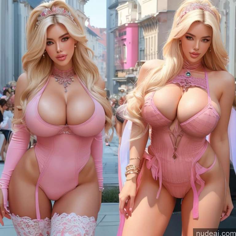 Sorority Several Two Busty Huge Boobs Bimbo Nude