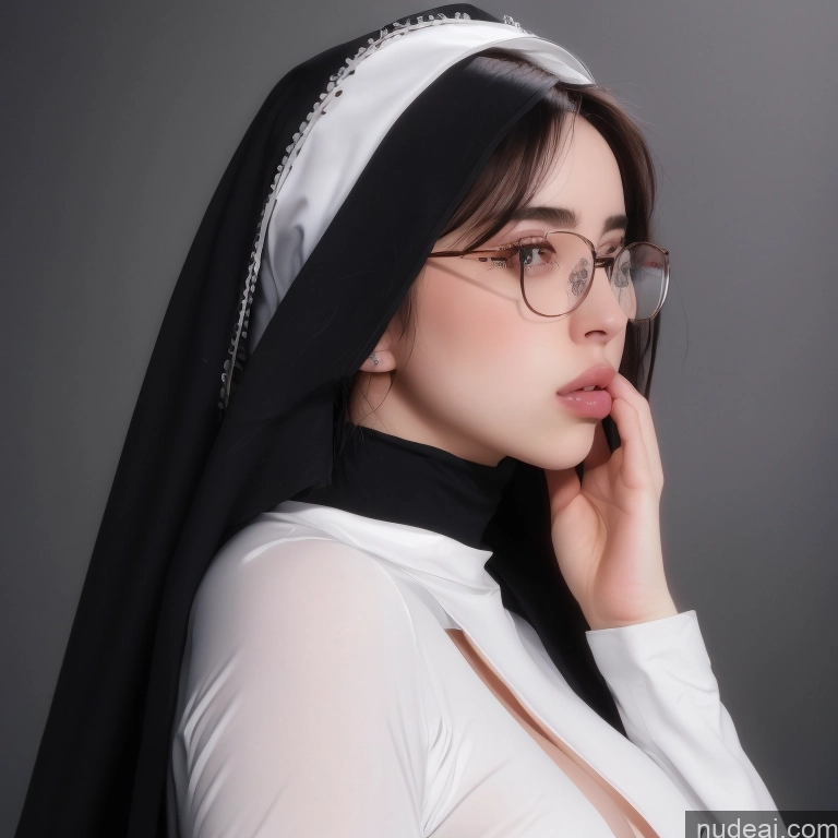 ai nude image of pics of Billie Eilish Nun Nun Oufit With Breast Curtains (Houshou Marine Style) Church Pregnant Bj_Devil_angel Blowjob Cumshot Woman, Sucking A Cock Testicle Sucking Maske's Balls Deep Deepthroat 18 20s Shocked Serious Dark Lighting Detailed