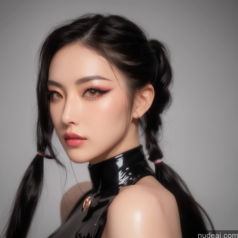 Asian Pigtails Goth Detailed Jewelry Skin Detail (beta)