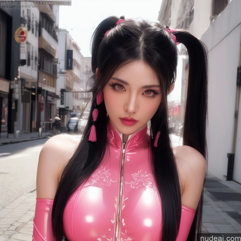 Asian Pigtails Goth Detailed Jewelry Skin Detail (beta)