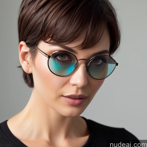 related ai porn images free for 60s Short Hair Czech Bedroom Shirt Woman Ginger Glasses Busty