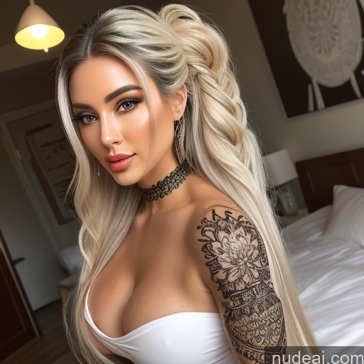 related ai porn images free for Huge Boobs Tattoos Big Ass Lipstick Long Hair Fairer Skin Front View On Back Nude Topless One Bimbo 20s Sexy Face Green Hair Straight White Bedroom