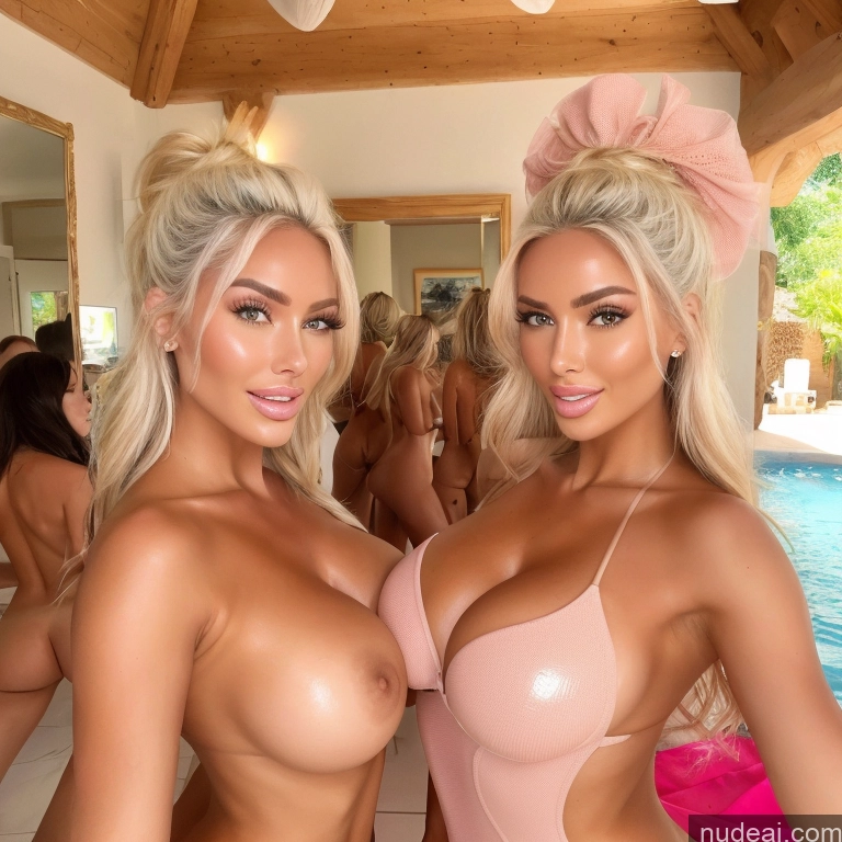 related ai porn images free for Bimbo Two Happy Mirror Selfie Several Nude Topless Tanned Skin Hot Tub Back View Huge Boobs 40s