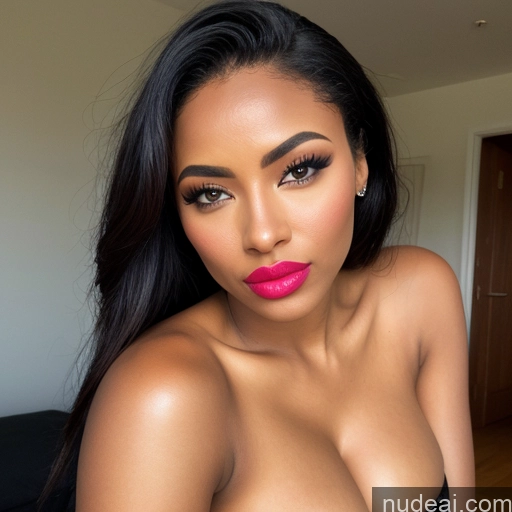 ai nude image of pics of Woman One Huge Boobs Beautiful Lipstick Big Ass Dark Skin 18 Blonde Straight Front View Spreading Legs Nude African Cumshot Blowjob Partially Nude Topless Transparent Pouting Lips