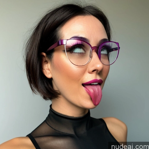 ai nude image of pics of Perfect Boobs Beautiful Glasses Lipstick Big Ass Short Hair Perfect Body 30s Black Hair Bobcut Indonesian Ahegao (smile) Dress Ahegao Cumshot Church Suspended Couple Spread Pussy