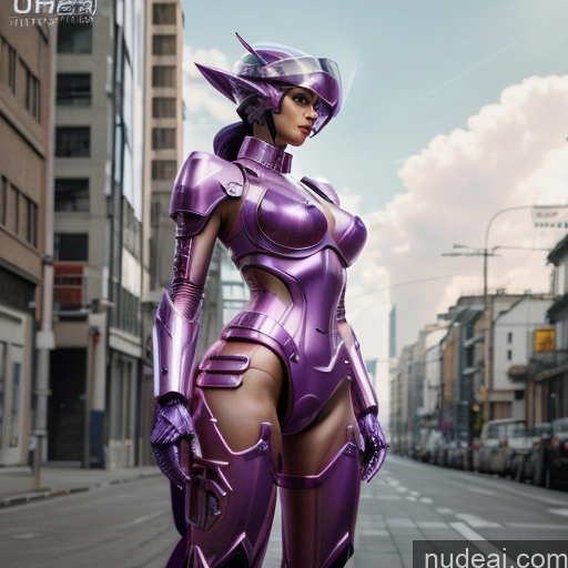 SuperMecha: A-Mecha Musume A素体机娘 Symix Preview Huge Tits, Hard Nipples Purple Hair POV Focus Sex Dress Pants Neon Lights Clothes: Purple Futuristic Power Rangers