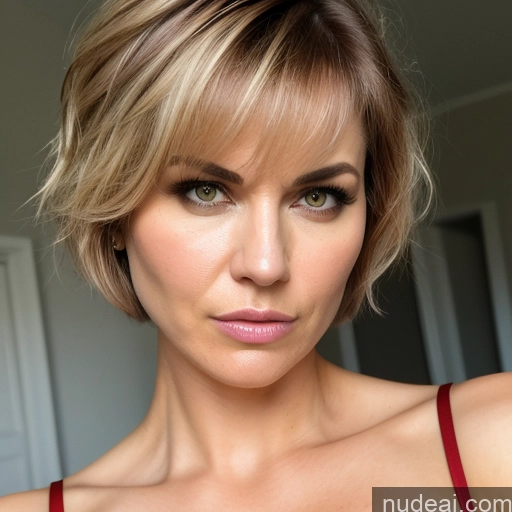 related ai porn images free for Milf Huge Boobs Pubic Hair Short Hair Thick 40s Blonde Messy Bedroom Close-up View Nude Dominatrix Angry