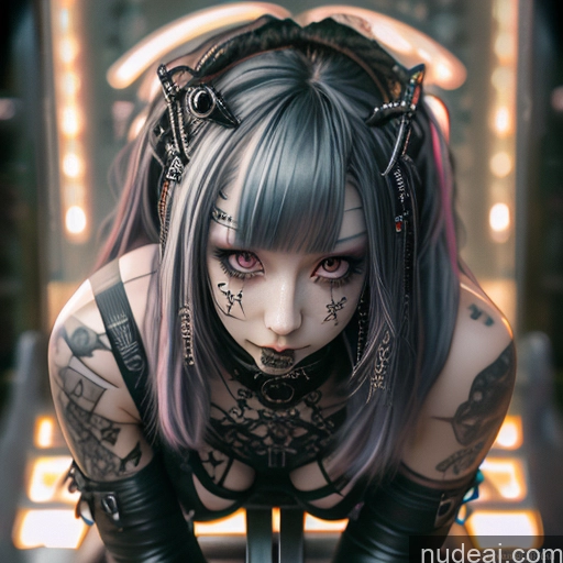 related ai porn images free for Huge Boobs Gothic Punk Girl Doggy Style Rainbow Haired Girl Close-up View