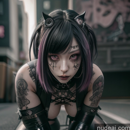 related ai porn images free for Huge Boobs Gothic Punk Girl Doggy Style Rainbow Haired Girl Close-up View