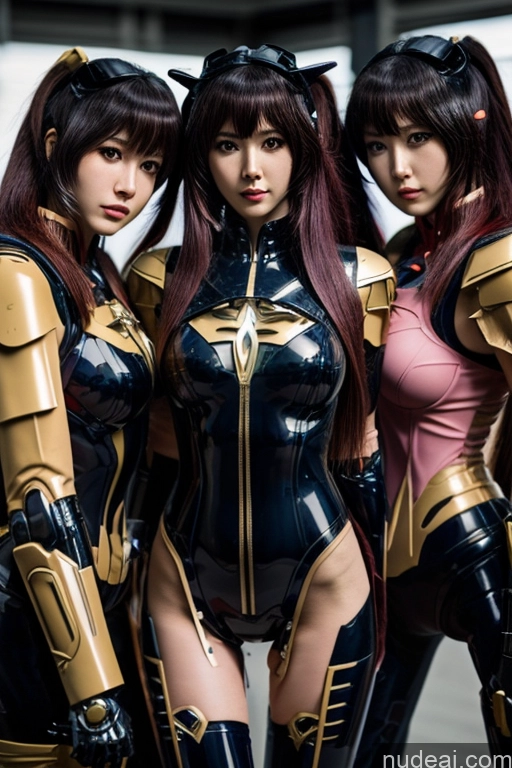 1girl Hu Tao: Genshin Impact Cosplayers SuperMecha: A-Mecha Musume A素体机娘