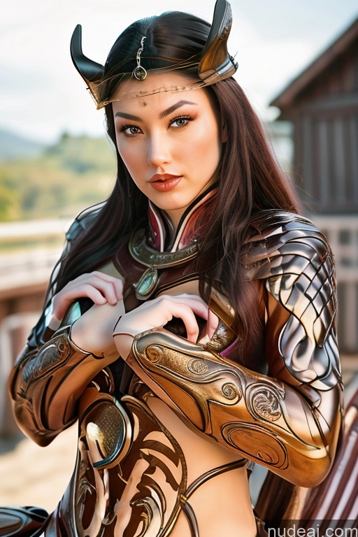 related ai porn images free for 1girl MuQingQing Wooden Horse Equitation Purple Hair Barbarian Woman