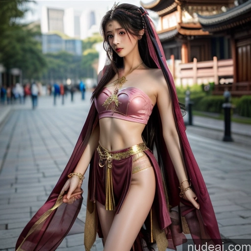 1girl Hu Tao: Genshin Impact Cosplayers China Goddess Fashion