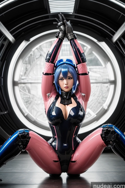 related ai porn images free for 1girl SuperMecha: A-Mecha Musume A素体机娘 Blue Hair