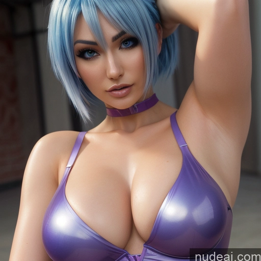 related ai porn images free for Niji3D Fake Breasts Blue Hair Purple Hair