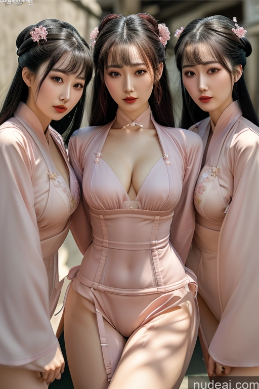 Hayatedol, 1girl Nude Cleavage Hanfu V6