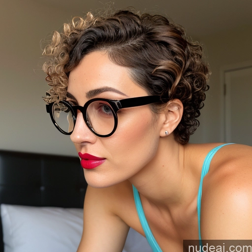 ai nude image of pics of Milf One Perfect Boobs Beautiful Glasses Lipstick Big Ass Perfect Body Short Hair Curly Hair 40s Orgasm Kitchen Nude Detailed Bangs German Cumshot Pink Hair Side View Woman Film Photo