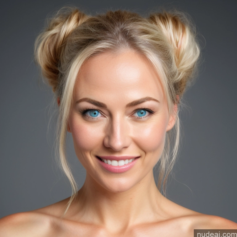 related ai porn images free for Happy Blonde Milf Scandinavian Brazilian Messy Ponytail Side View