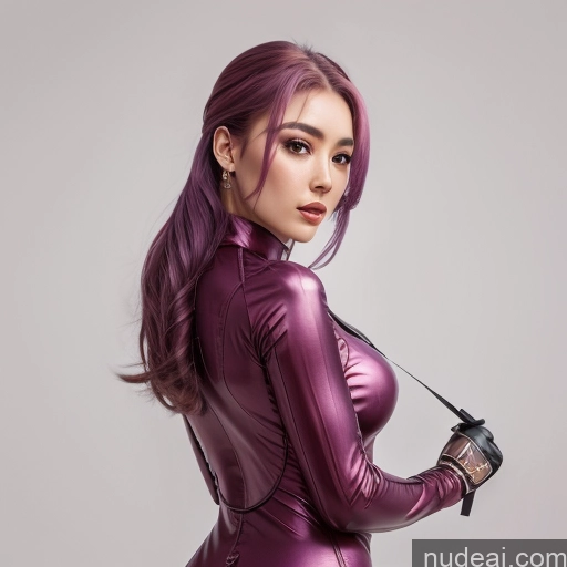 related ai porn images free for Equitation Purple Hair Front View Green Hair Girl