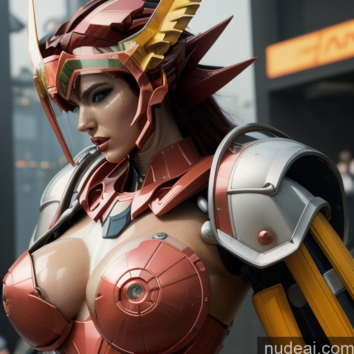 ai nude image of pics of SuperMecha: A-Mecha Musume A素体机娘 REN: A-Mecha Musume A素体机娘 Super Saiyan 4 Two Several Huge Boobs No Bra Nude Futuristic Back View