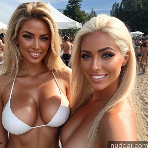 related ai porn images free for Huge Boobs Nude Blonde White Hair Ginger Straight Pubic Hair Busty Thick Two Several Lake Mountains Meadow Tanned Skin Happy