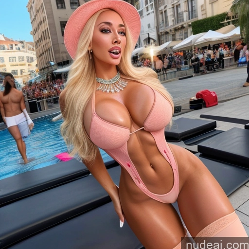 related ai porn images free for Bimbo Milf Model Two Huge Boobs Busty Pubic Hair 20s Happy Blonde Scandinavian Mirror Selfie Front View Back View T-pose Nude Cleavage Jewelry Bright Lighting Detailed Full Frontal Strip Club Several Muscular Short Tanned Skin Woman Skinny