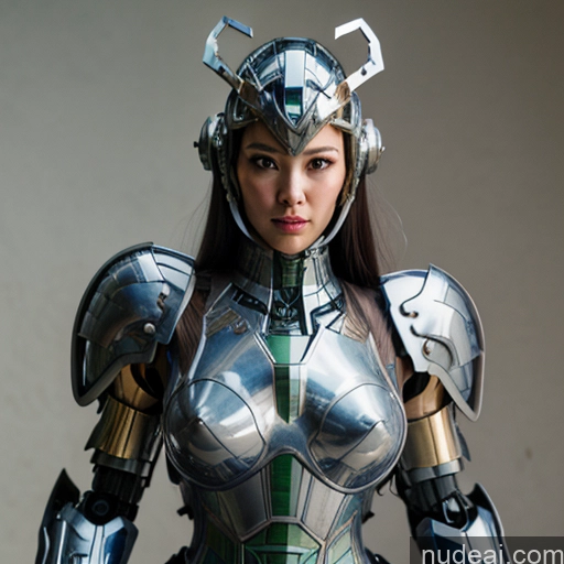 Nude 1girl Busty Bangs Sexy Face Fantasy Armor Mech Suit Sci-fi Armor Steampunk REN: A-Mecha Musume A素体机娘 ARC: A-Mecha Musume A素体机娘 SuperMecha: A-Mecha Musume A素体机娘