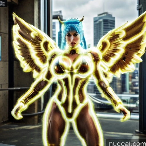 related ai porn images free for Woman Busty Muscular Abs Front View Has Wings Angel Fantasy Armor Viking Bodybuilder Perfect Boobs Detailed Blue Hair Neon Lights Clothes: Blue Gold Jewelry Neon Lights Clothes: Yellow Blonde SuperMecha: A-Mecha Musume A素体机娘