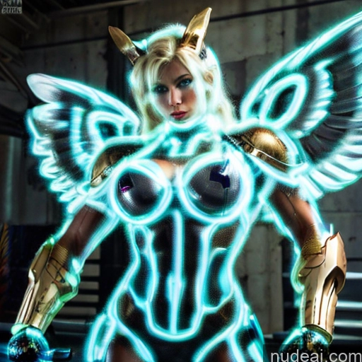 related ai porn images free for Woman Busty Muscular Abs Front View Has Wings Angel Fantasy Armor Viking Bodybuilder Perfect Boobs Gold Jewelry Neon Lights Clothes: Yellow Blonde SuperMecha: A-Mecha Musume A素体机娘 Deep Blue Eyes Blue Hair Neon Lights Clothes: Blue