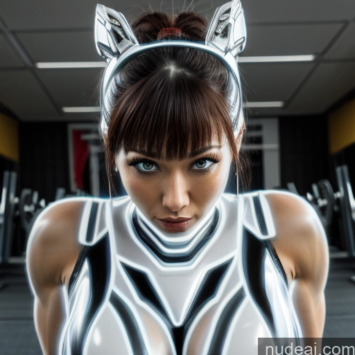 related ai porn images free for Cyborg Woman Bodybuilder Busty Bobcut Asian Latina Neon Lights Clothes: Purple Front View SuperMecha: A-Mecha Musume A素体机娘 Neon Lights Clothes: Blue