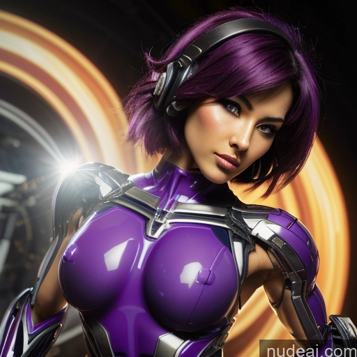 related ai porn images free for Cyborg Woman Bobcut Asian Latina Neon Lights Clothes: Purple Front View Black Hair Purple Hair Mech Suit Sci-fi Armor Bodybuilder Busty Space Suit Abs SuperMecha: A-Mecha Musume A素体机娘 Battlefield