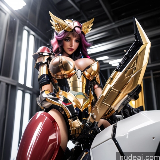 ai nude image of pics of Close Up, Extreme Close Up, Dripping Cum SuperMecha: A-Mecha Musume A素体机娘 Gold Jewelry 18 Nude Rainbow Haired Girl