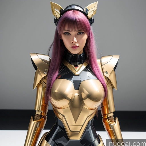 ai nude image of pics of SuperMecha: A-Mecha Musume A素体机娘 Gold Jewelry 18 Nude Rainbow Haired Girl