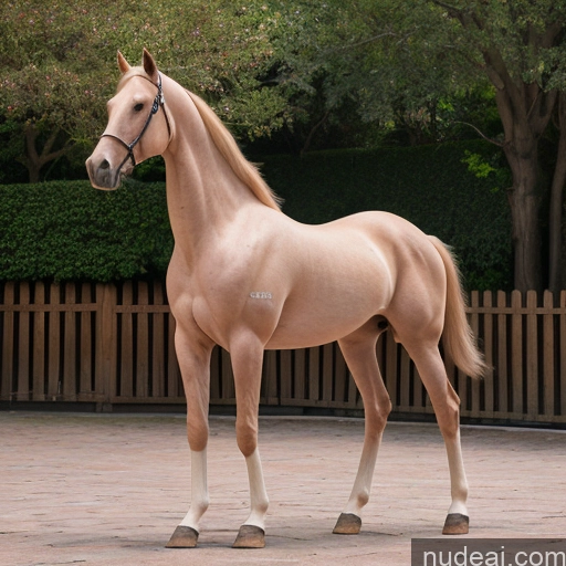 ai nude image of pics of Nude Wooden Horse Looking At Sky