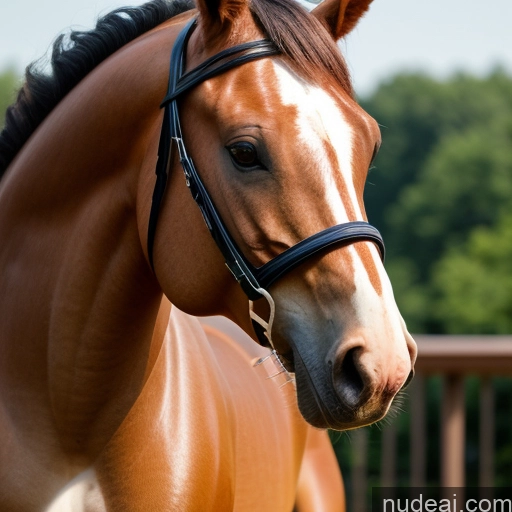 ai nude image of pics of Wooden Horse Looking At Sky Athlete