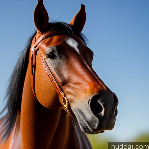 ai nude image of pics of Wooden Horse Looking At Sky Athlete