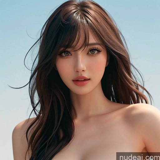 related ai porn images free for Nude Looking At Sky Bangs Wavy Hair