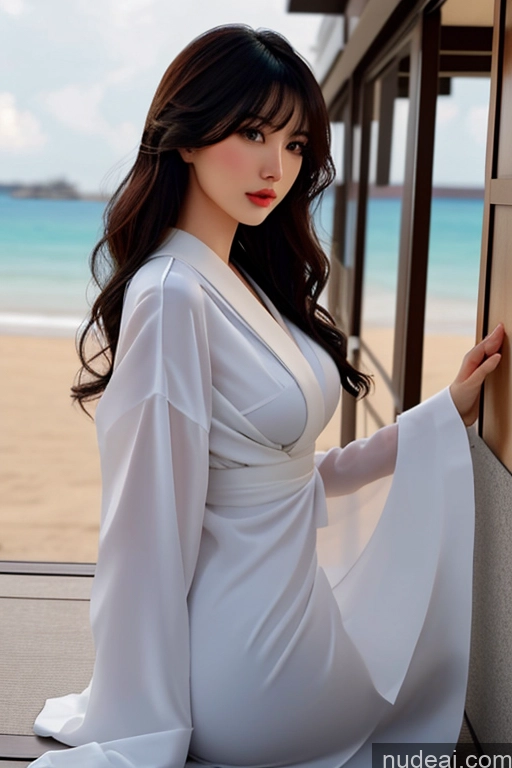 related ai porn images free for Bangs Wavy Hair Looking At Sky Geisha