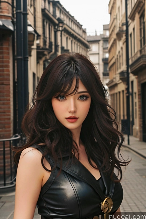 related ai porn images free for Bangs Wavy Hair Looking At Sky Steampunk