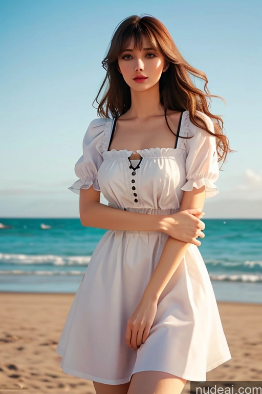 related ai porn images free for Looking At Sky Bangs Wavy Hair Dirndl Beach