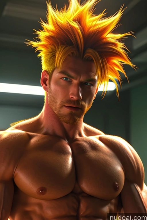 related ai porn images free for Super Saiyan 4 Super Saiyan Bodybuilder Firefighter