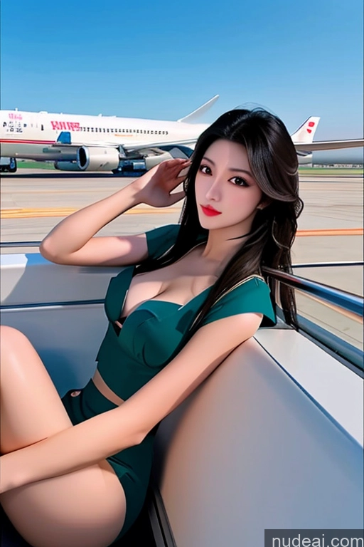 related ai porn images free for MuQingQing Looking At Sky Flight Attendant