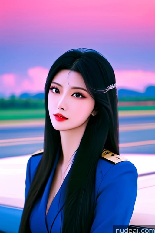 related ai porn images free for MuQingQing Looking At Sky Flight Attendant