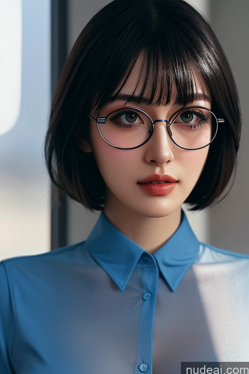 related ai porn images free for Looking At Sky Hime Cut Nude Train Busty Glasses