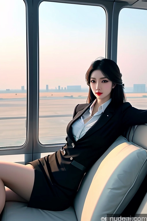 related ai porn images free for MuQingQing Looking At Sky Flight Attendant