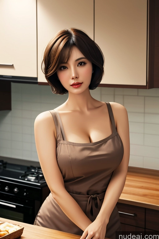 related ai porn images free for Milf Busty Short Hair 50s Chinese Kitchen Apron Cleavage