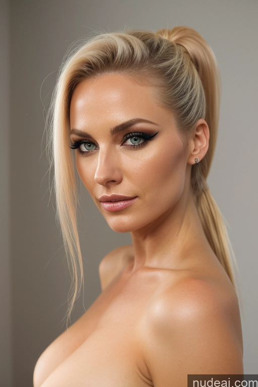 related ai porn images free for Fairer Skin 30s Blonde Ponytail German Soft + Warm Nude Front View