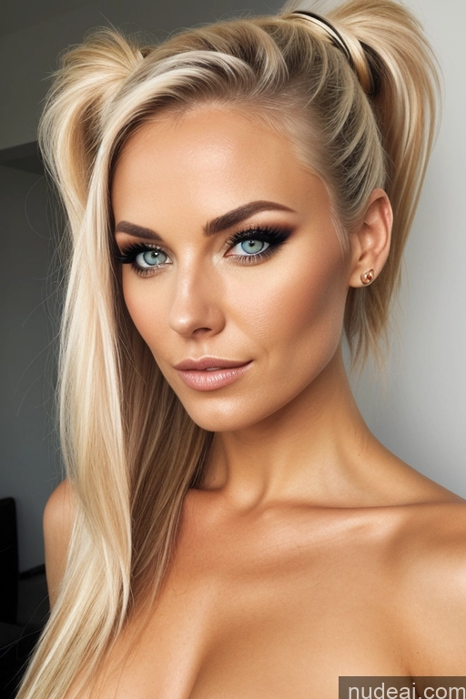 related ai porn images free for Fairer Skin Blonde Ponytail Swedish Front View Nude