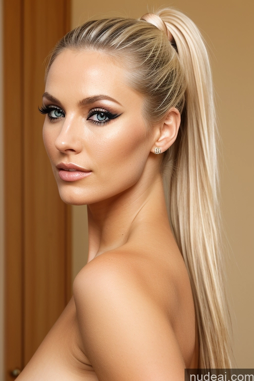 related ai porn images free for Fairer Skin Blonde Ponytail Swedish Front View Nude