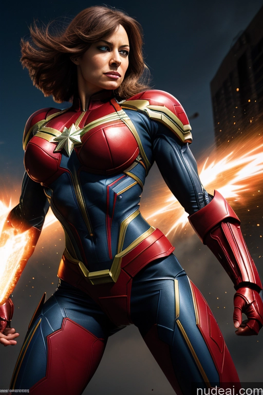 related ai porn images free for Superhero Cosplay Captain Marvel Power Rangers Woman Bodybuilder Busty Abs Front View SuperMecha: A-Mecha Musume A素体机娘 Science Fiction Style Battlefield