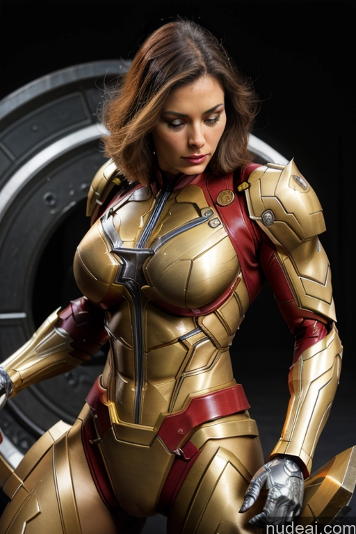 related ai porn images free for Superhero Captain Marvel SuperMecha: A-Mecha Musume A素体机娘 Woman Busty Abs Front View Bodybuilder Muscular Has Wings Angel